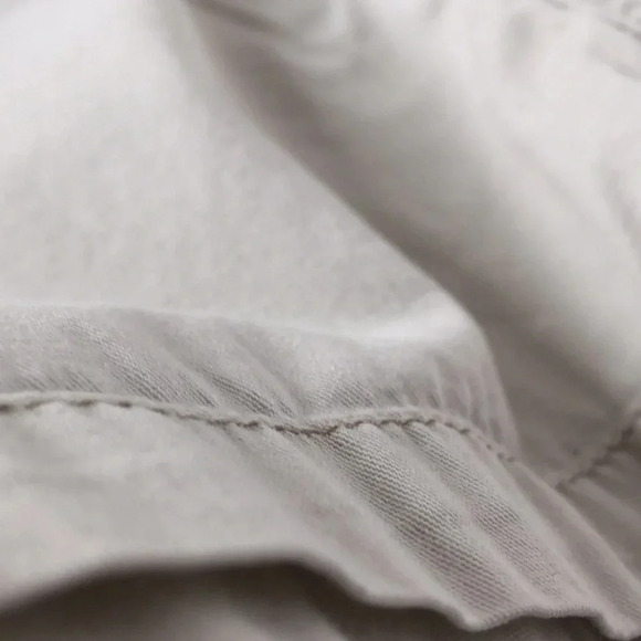 Beige Cream Bermuda casual shorts sporty  athletic hiking tie waist size 14 - Picture 8 of 16